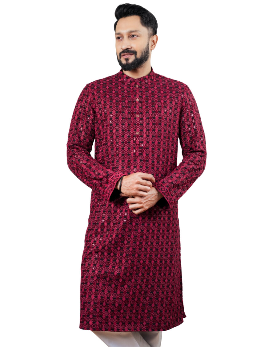 Slim-Fit Panjabi