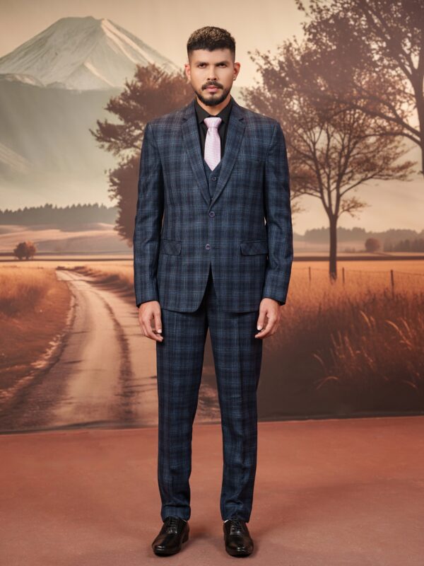 Complete Suit 3pcs- BLUE-CHK