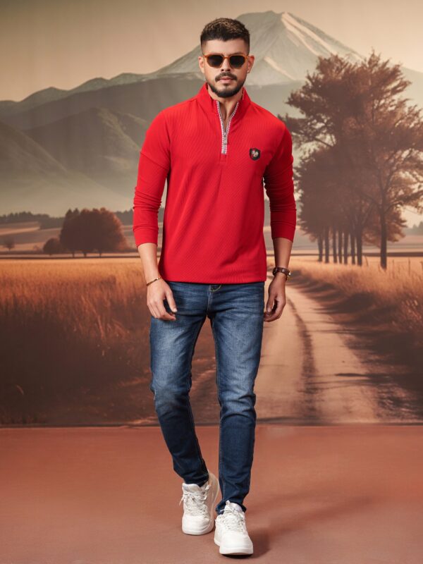 Sweat Shirt Highneck - RED