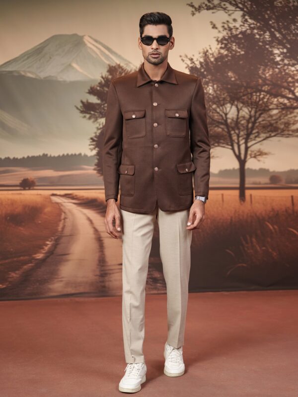 Casual Blazer- COFFEE