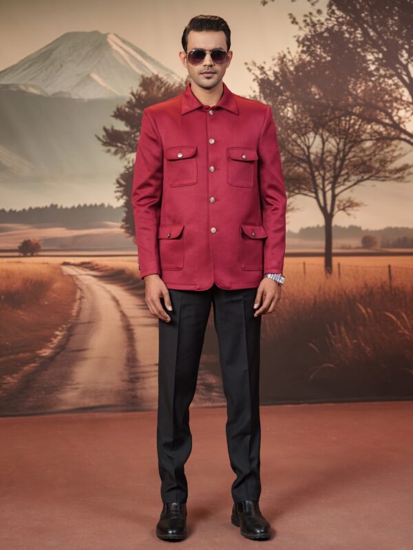 Casual Blazer- MAROON