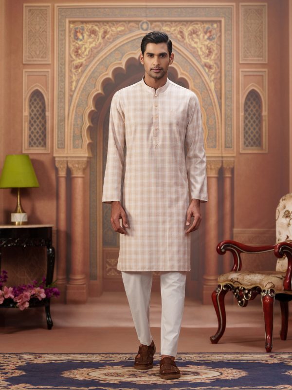 Slim Fit Panjabi - Biscuit