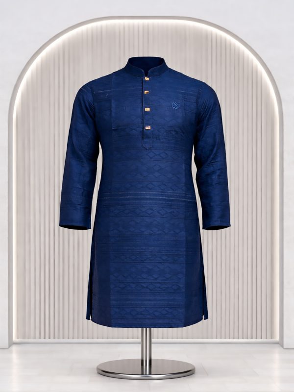 Slim Fit Panjabi- BLUE