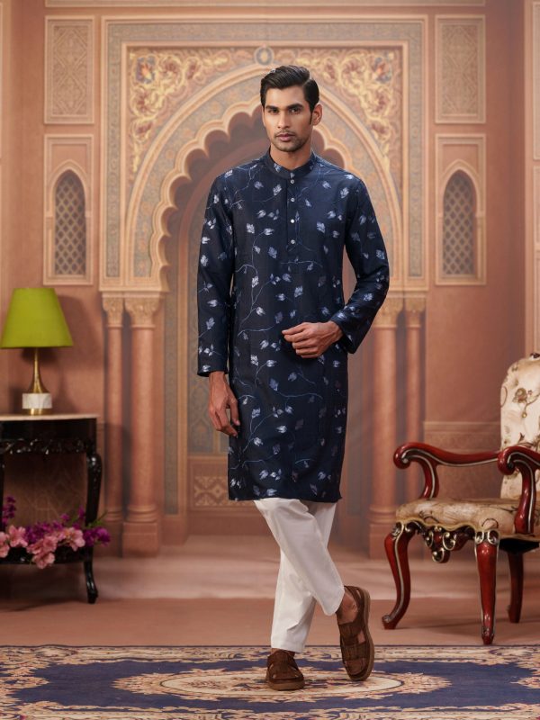 Slim Fit Panjabi - Black